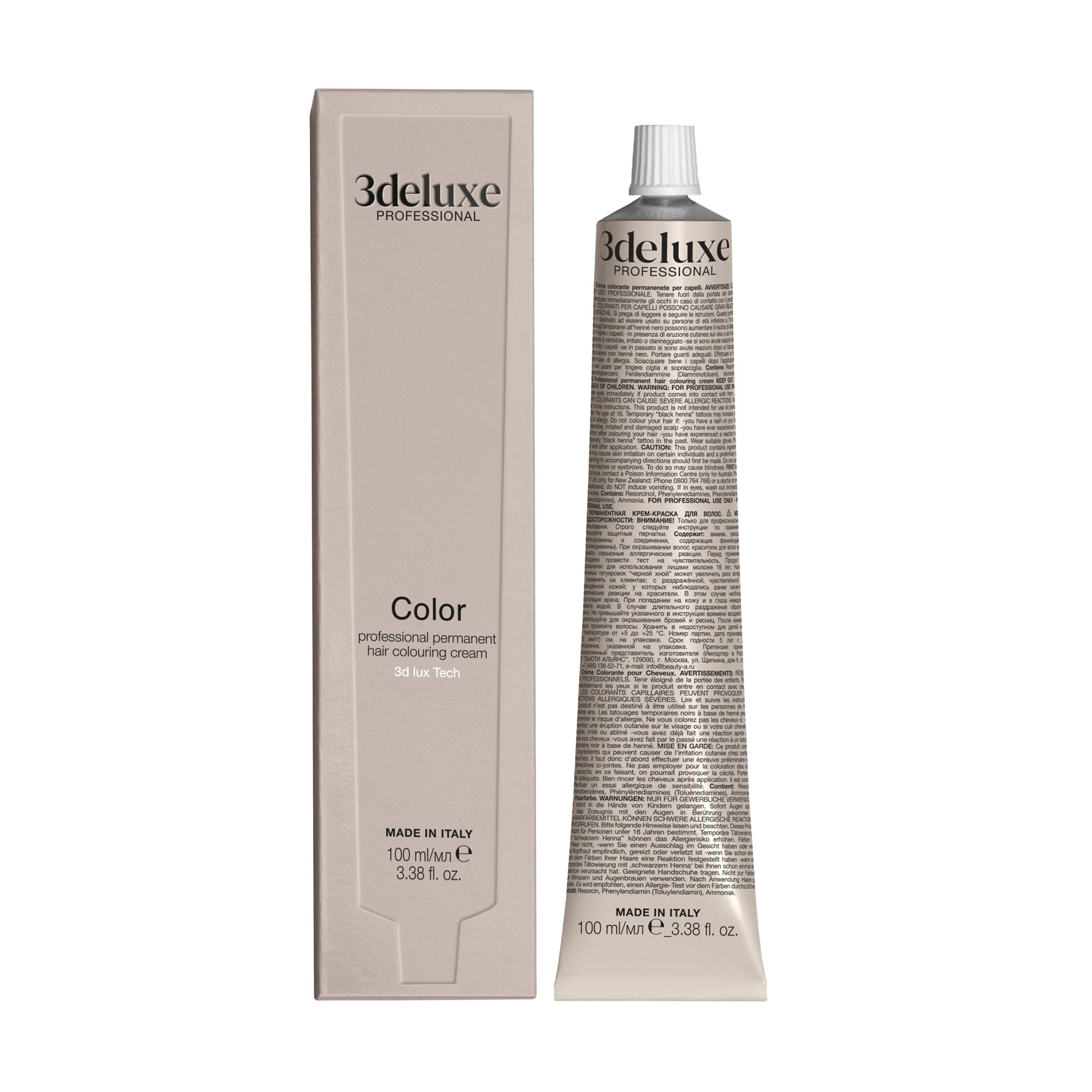 Уцінка! Перманентна крем-фарба для волосся 3DeLuXe Tech Hair Colouring Cream 6.66 Dark Intense Red Blonde, 100 мл